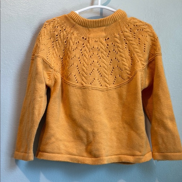 Kite Baby 12-18 months Knit Mustard Button Down Organic Cotton Cardigan - Picture 6 of 6